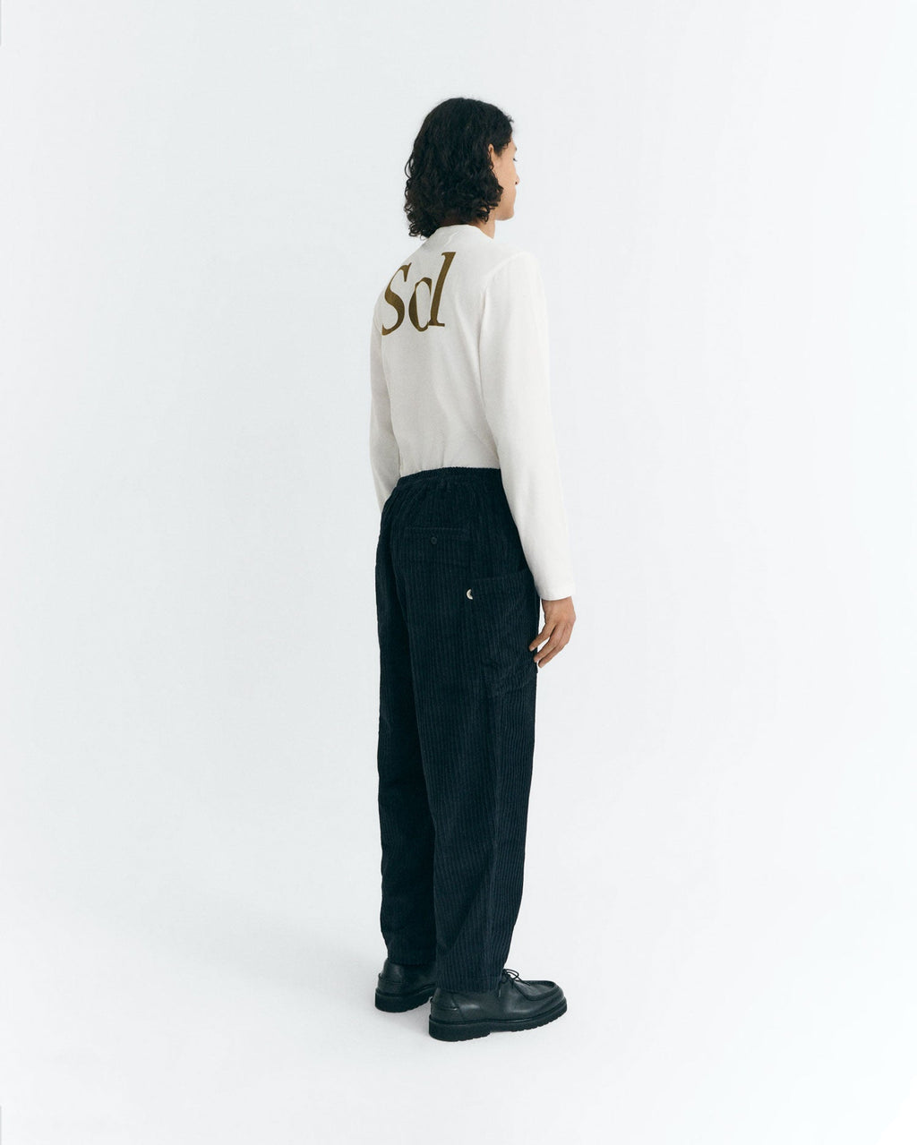 Pantalon Décontracté Cargo En Velours Côtelé Max - Bleu