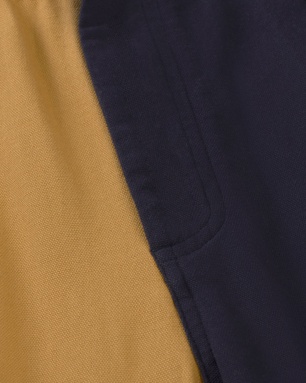 Pantalon Ample Luc - Bleu Marine Et Jaune
