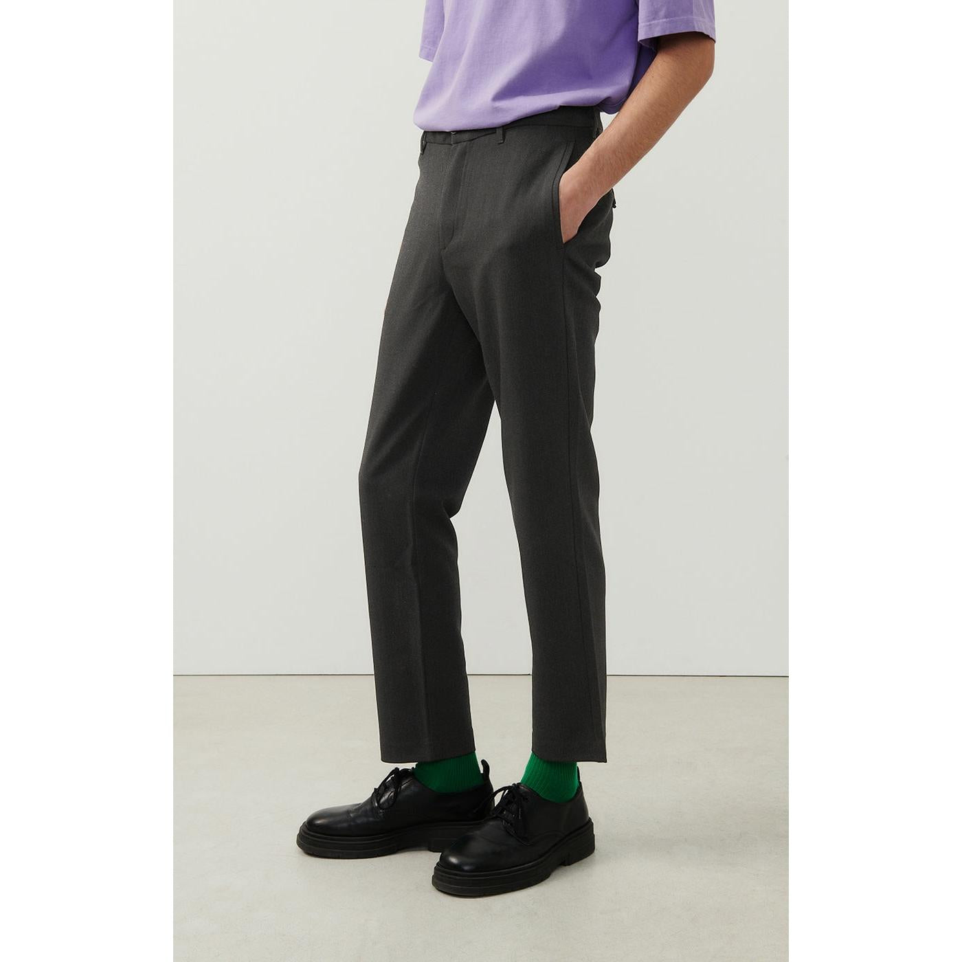 Straight-Leg Trousers - Carbon Marl - Men