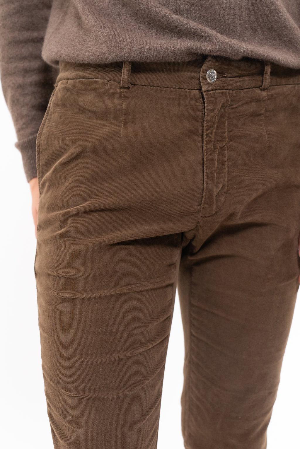 Pantalon Volta Chino Italian Pocket - Brun - Homme