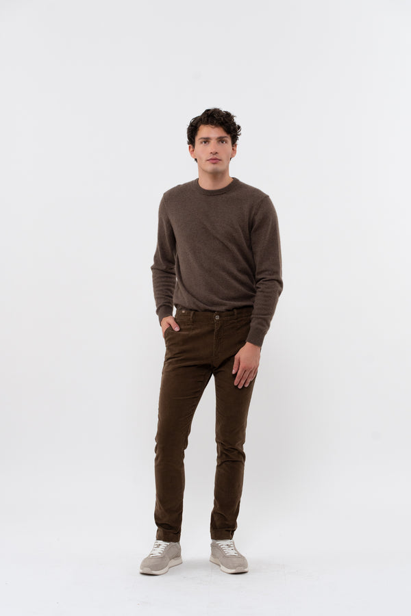 Pantalon Volta Chino Italian Pocket - Brun - Homme