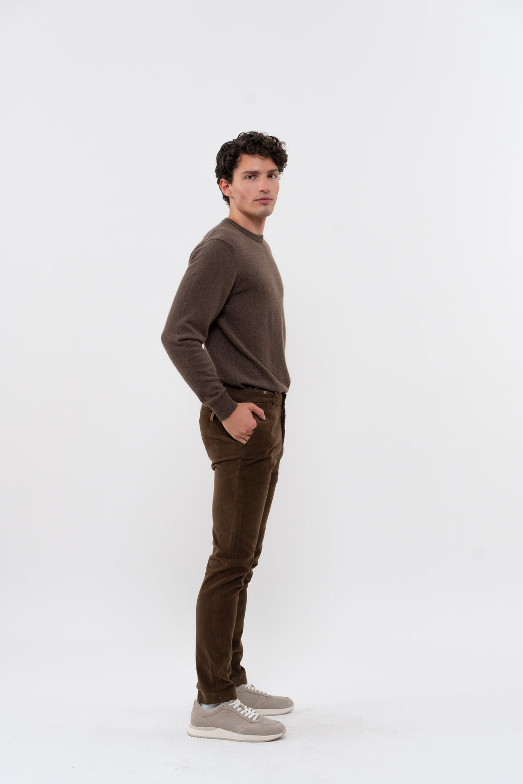 Pantalon Volta Chino Italian Pocket - Brun - Homme