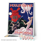 Peinture Par Numéros - Affiche Moulin Rouge - Music Hall