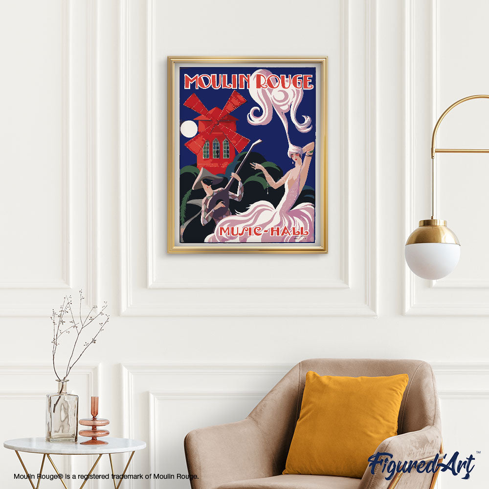 Peinture Par Numéros - Affiche Moulin Rouge - Music Hall