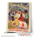Peinture Par Numéros - Affiche Moulin Rouge - Nouvelles Montagnes Russes