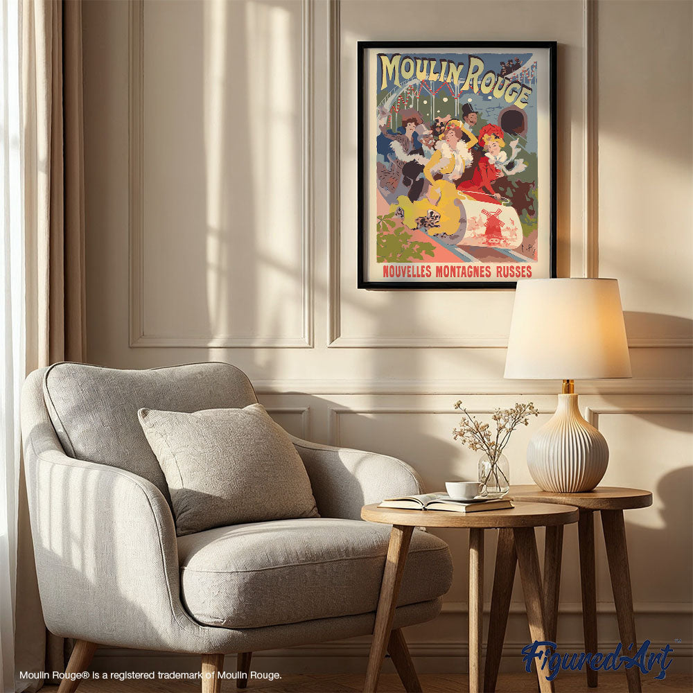 Peinture Par Numéros - Affiche Moulin Rouge - Nouvelles Montagnes Russes