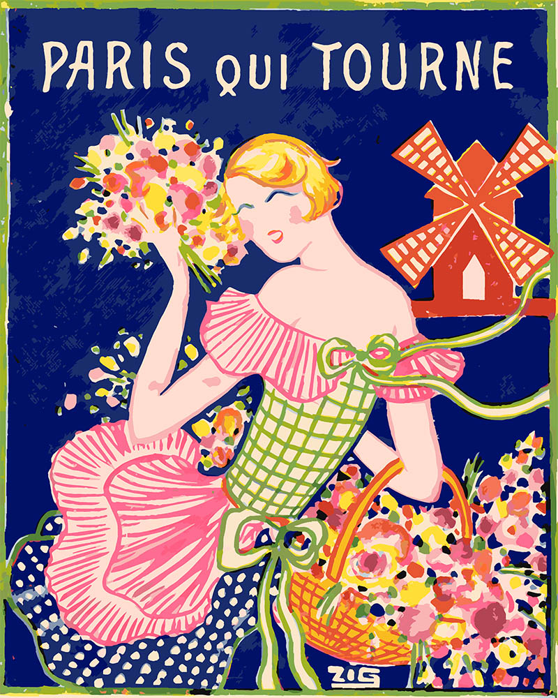 Peinture Par Numéros - Affiche Moulin Rouge - Paris Qui Tourne