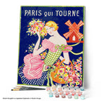 Peinture Par Numéros - Affiche Moulin Rouge - Paris Qui Tourne