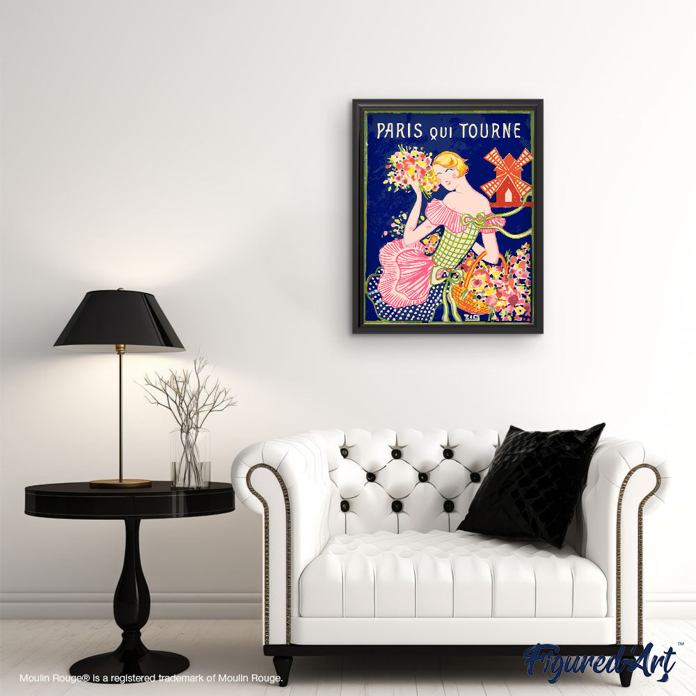 Peinture Par Numéros - Affiche Moulin Rouge - Paris Qui Tourne