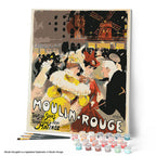Paint By Numbers - Moulin Red Poster - Yellow Lady