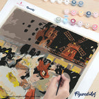 Paint By Numbers - Moulin Red Poster - Yellow Lady