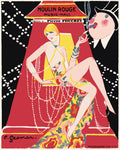 Peinture Par Numéros - Affiche Moulin Rouge - Music Hall Gesmar Programme