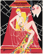 Peinture Par Numéros - Affiche Moulin Rouge - Music Hall Gesmar Programme