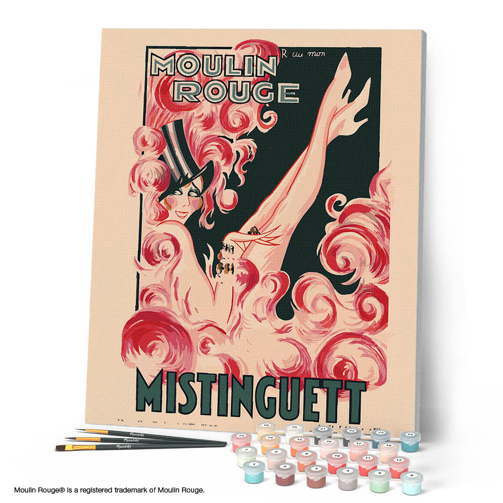 Peinture Par Numéros - Affiche Moulin Rouge - Mistinguett