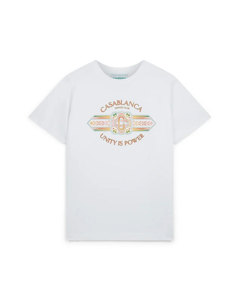 T-Shirt Unity Is Power - Blanc