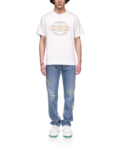 Casablanca Paris - T-Shirt Unity Is Power - Blanc