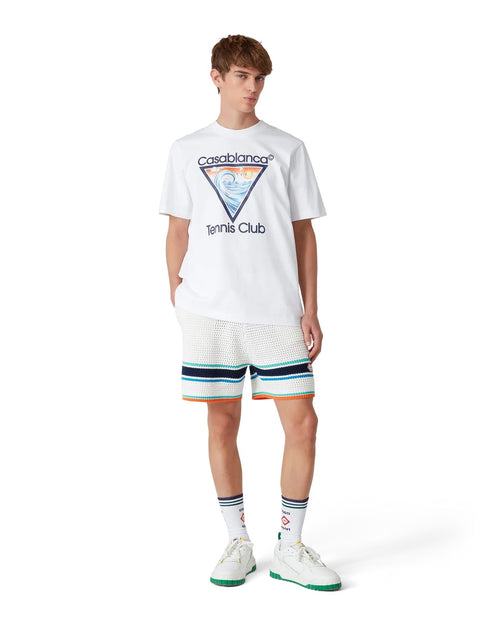 Casablanca Paris - T-Shirt Tennis Club Icon - Blanc