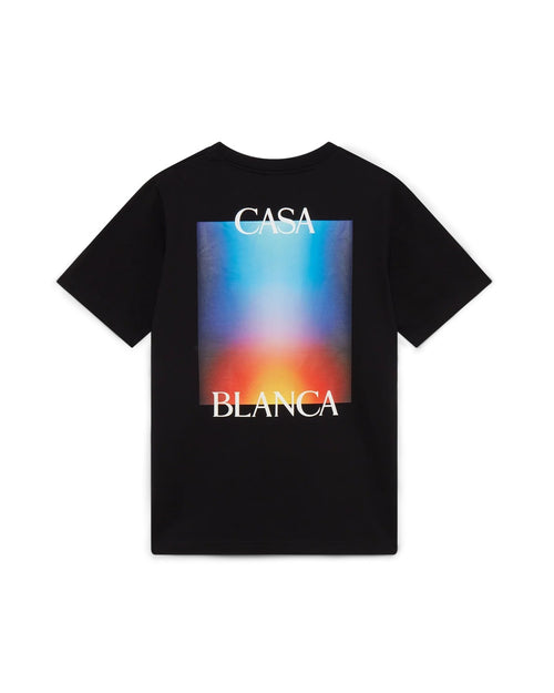 Casablanca Paris - T-Shirt Gradient Casa Logo - Noir