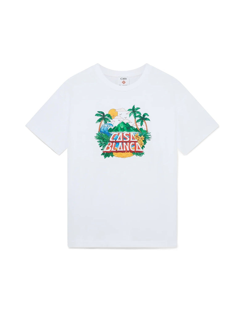 Casablanca Paris - Camiseta Casa Beach Wave - Blanco