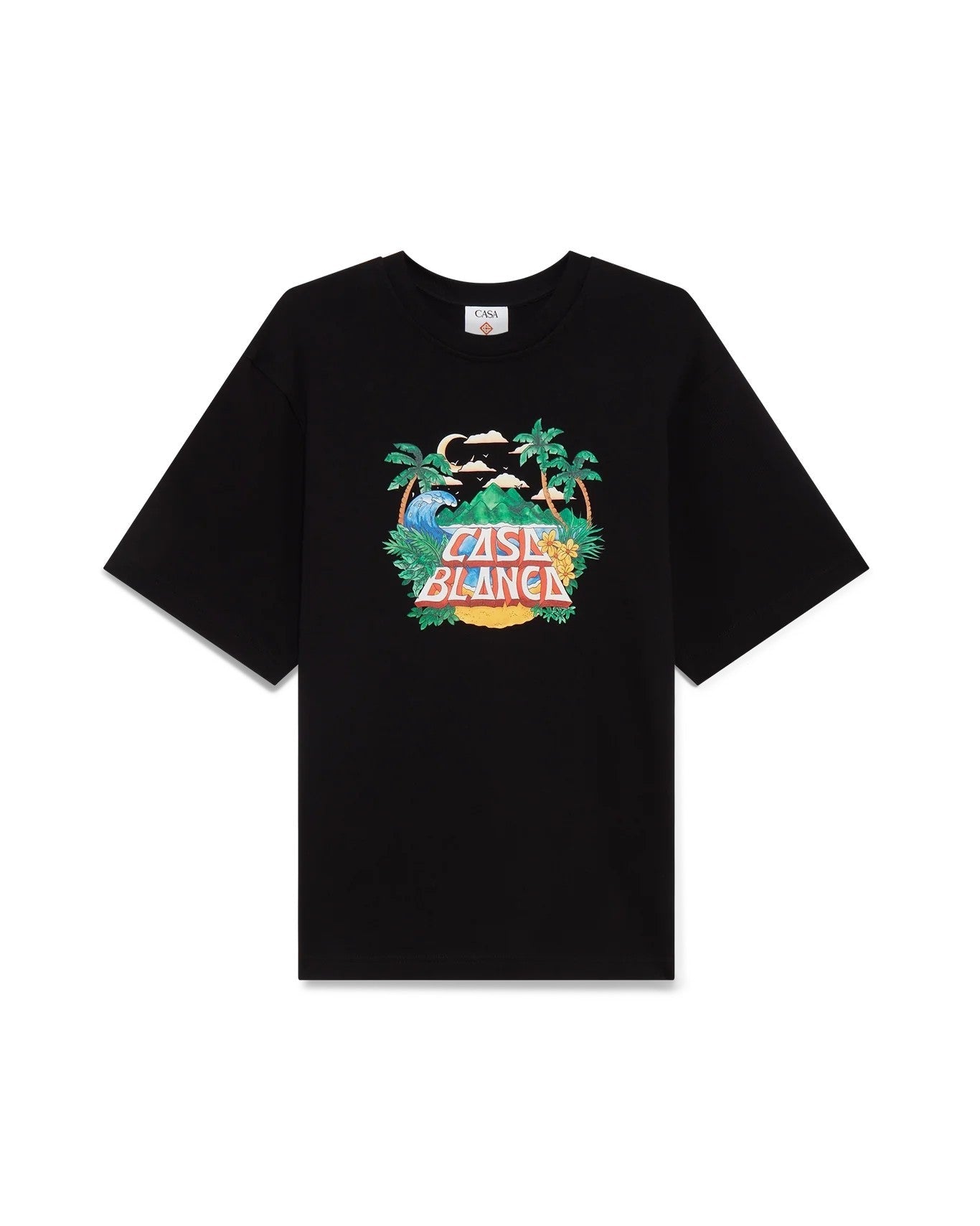 Casablanca Paris - Camiseta Casa Beach Wave - Negro