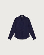 Camicia navy Hemp Ant sostenibile - silhouette 1