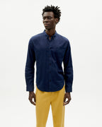 Camicia navy Hemp Ant sostenibile -1