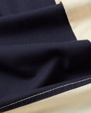 Camisa azul patched Haru sostenible  - silueta 2