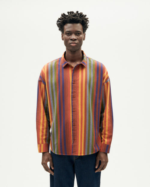 Camisa multicolor rayas Haru sostenible-1