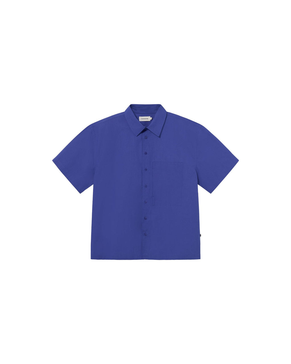 Camisa azul Kurt sostenible - silueta 2