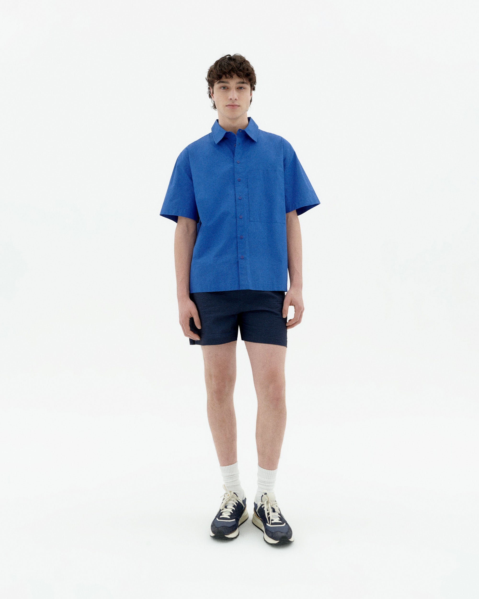 Camisa azul Kurt sostenible-3