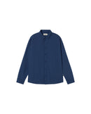 Camisa azul seersucker Haru sostenible - silueta 1