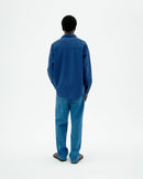 Camisa azul seersucker Haru sostenible-4