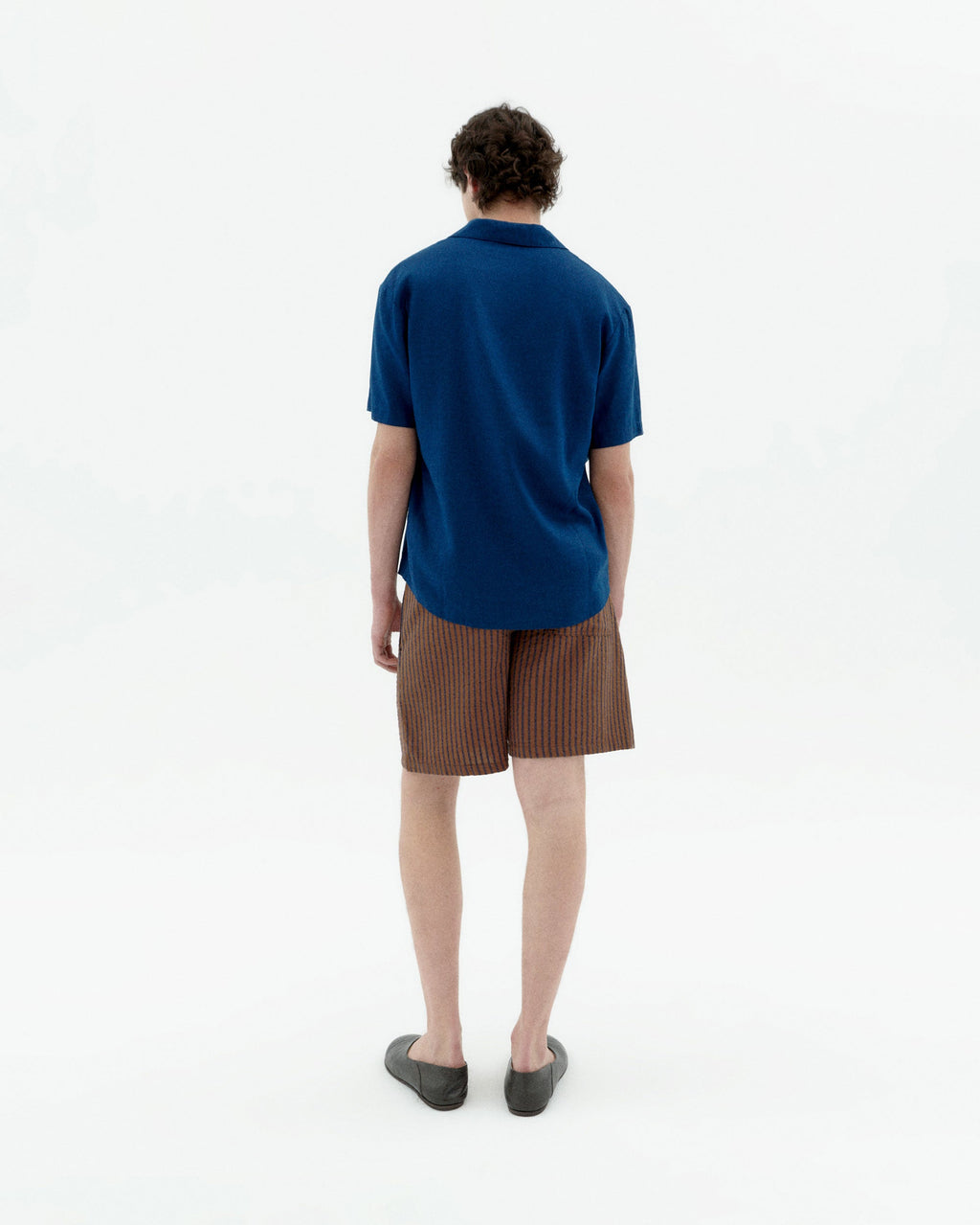 Camicia blu hemp Jules sostenibile-4