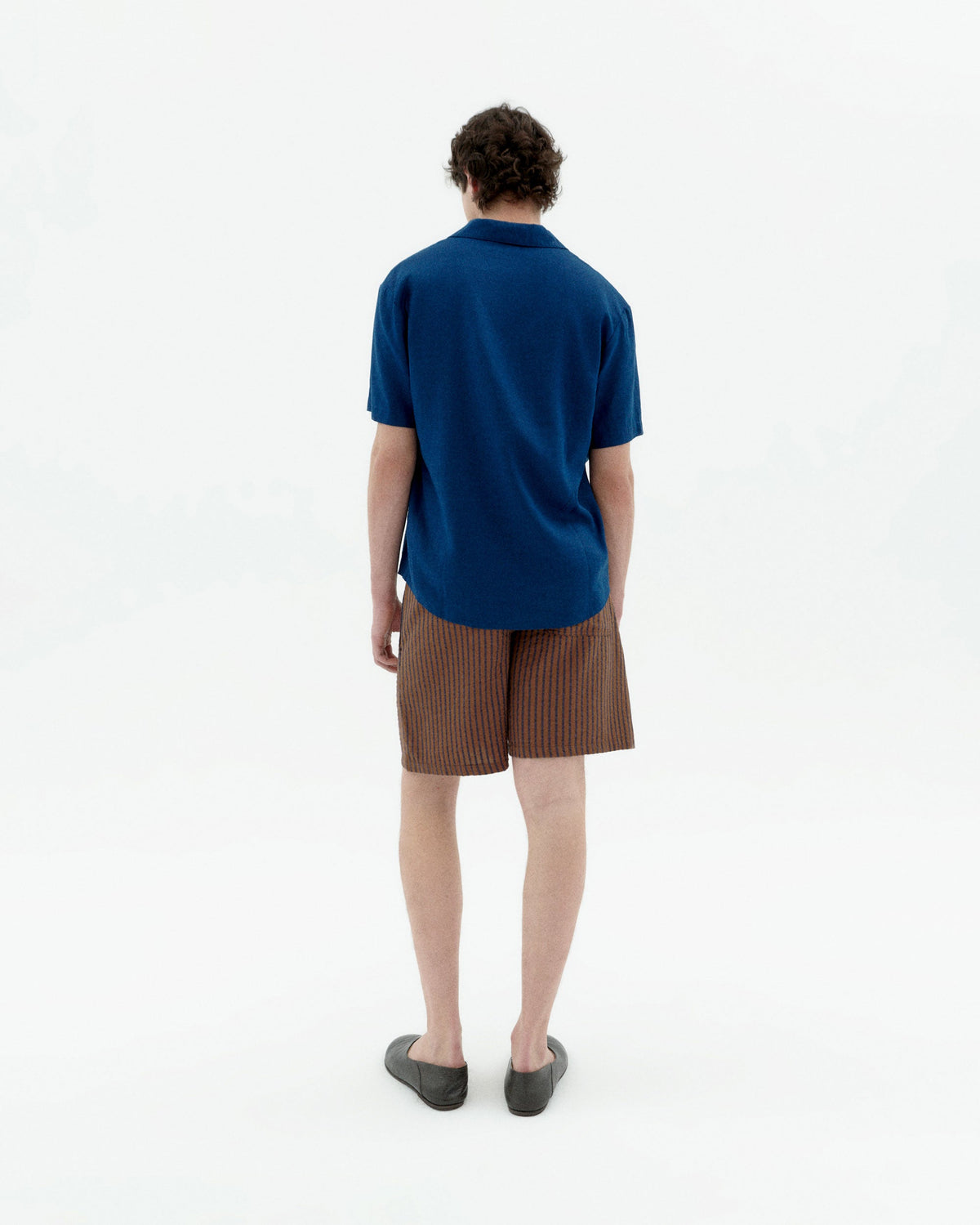Camicia blu hemp Jules sostenibile-4