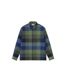 Camisa verde cuadros Theo sostenible silueta - 1