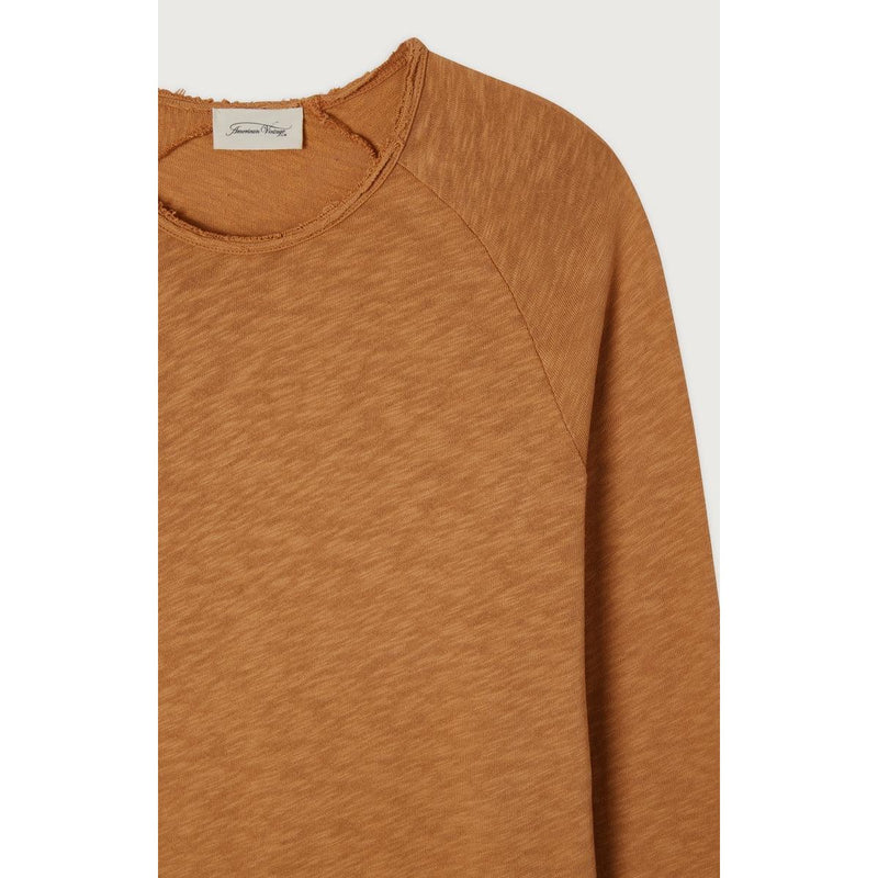 T-Shirt Col Rond - Caramel Vintage - Homme