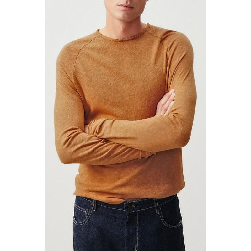 T-Shirt Col Rond - Caramel Vintage - Homme