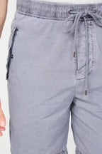 Popeline Stretch Courte Et Décontractée - Pigment Flanelle - Homme