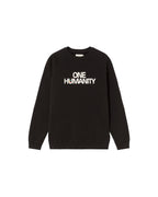 Sudadera negra One humanity sostenible-silueta-1