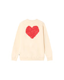 Sudadera blanca heart sostenible - silueta 3