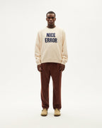 Sudadera blanca Nice error Pepe sostenible-2