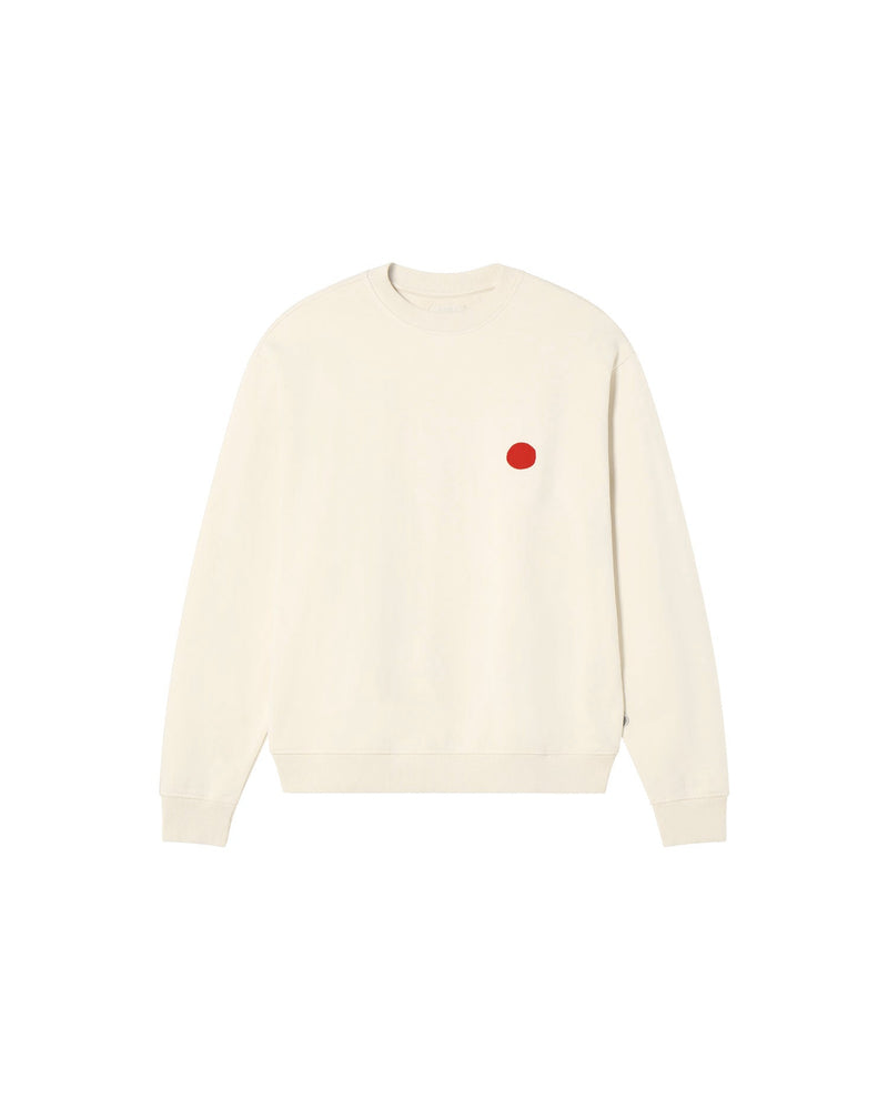 Sudadera blanca sunset Leon sostenible - silueta 1