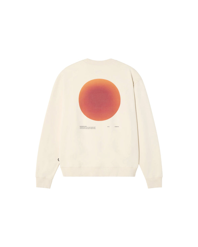 Sudadera blanca sunset Leon sostenible - silueta 2
