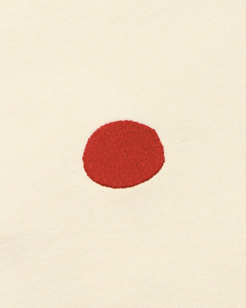 Sudadera blanca sunset Leon sostenible - silueta 3