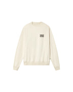 Sudadera blanca funghi Leon sostenible - silueta 1