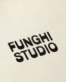 Sudadera blanca funghi Leon sostenible - silueta 2