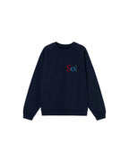 Sudadera navy sol type Pepe sostenible - silueta 1