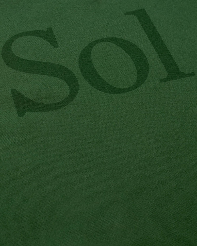 Sudadera verde sol type Leon sostenible - silueta 2