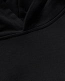 Sudadera capucha negra sol type Simon sostenible - silueta 2