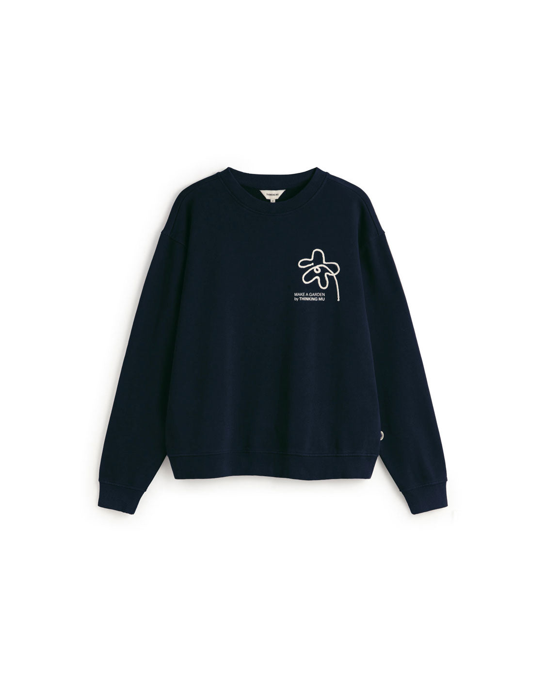 Sudadera bordada a mano flower Leon sostenible silueta - 1